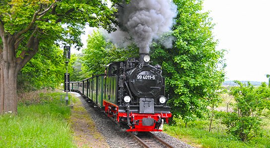Dampflok des Rasenden Rolands auf Rügen